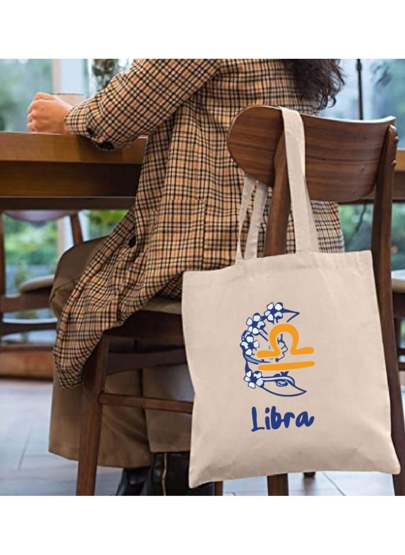 PRINTSHOP4ME - Zodiac Design Eco-Friendly Cotton Bag - Reusable Tote for Astrology Fans - Gift for Astrology Lovers - Perfect for Shopping and Grocery Bags - Tote Bags for Women - Image 1