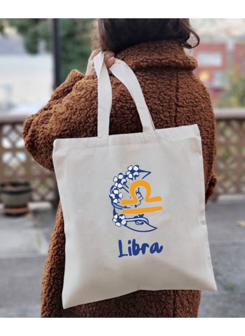 PRINTSHOP4ME - Zodiac Design Eco-Friendly Cotton Bag - Reusable Tote for Astrology Fans - Gift for Astrology Lovers - Perfect for Shopping and Grocery Bags - Tote Bags for Women - Image 1