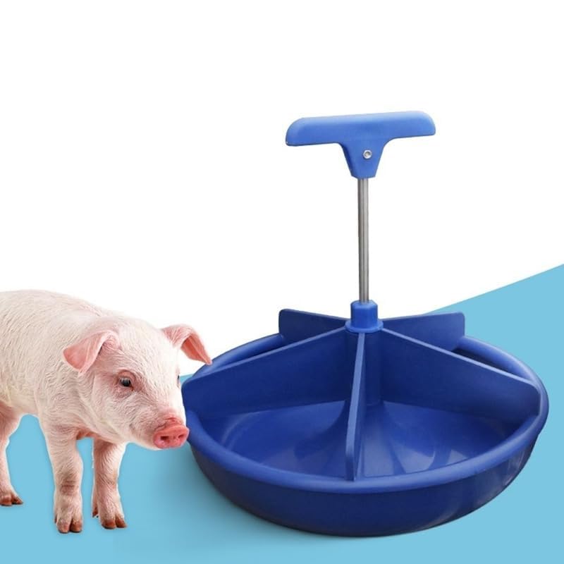 Bethlehem Durable Piglet Feeder Box - Heavy Duty 5-Slot Pig Feed Trough | Non-Tip Piglet Feeding Bowl | Strong Plastic Feed Bucket for Piglets & Small Livestock Animals - Image 1