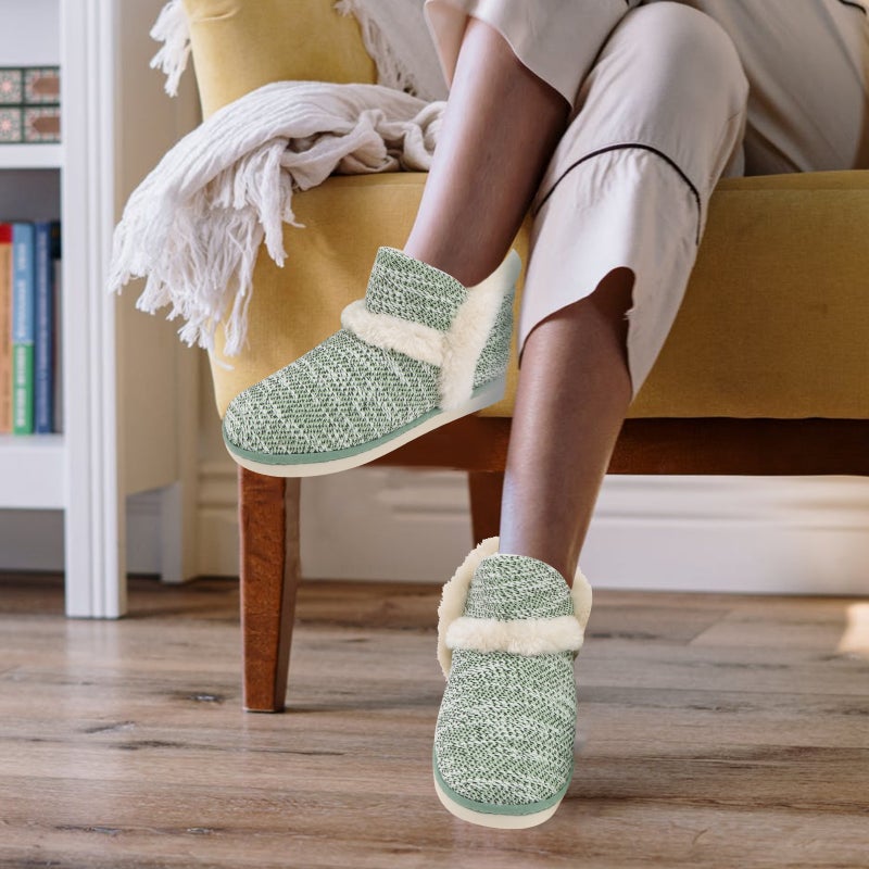 1 Pair Winter Household Cotton Shoes Warm Floor Shoes Thickened Cotton Shoes - Image 3