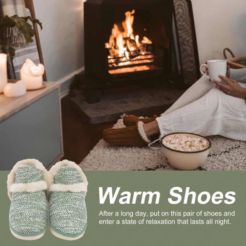 1 Pair Winter Household Cotton Shoes Warm Floor Shoes Thickened Cotton Shoes - Image 5