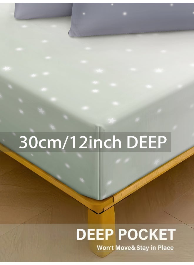 ايست من نون طقم غطاء لحاف من ٤ قطع | مصنوع من ألياف دقيقة ناعمة | ألوان متعددة | غطاء لحاف ١٦٠ × ٢٢٠ سم، ملاءة سرير ١٢٠ × ٢٠٠ سم مع جيب عميق ٣٠ سم، غطائي وسادة ٥٠ × ٧٥ سم | مناسب لمرتبة فردية - Image 5