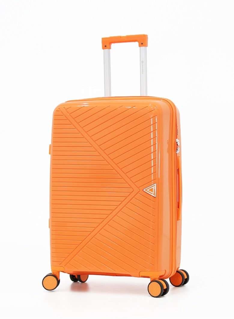 Hardshell Luggage Set with Spinner Wheels - 3-Piece Suitcase Set (Small, Medium, Large) - Integrated TSA Lock, Impact-Resistant Geometric - Image 2
