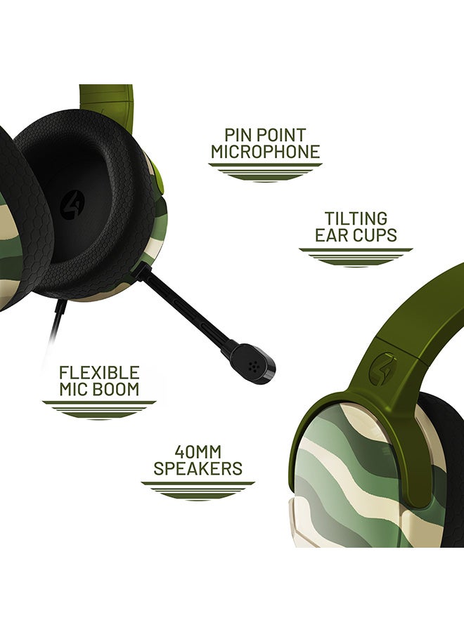 4gamers 4Gamers Panther Gaming Headset WAVE - Forest  - Image 5