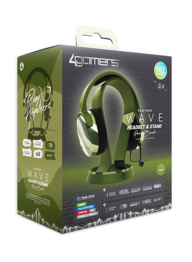 تصميم Wave أخضر مطفي