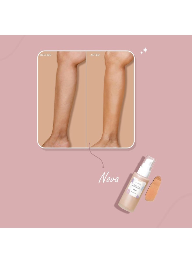 LAMIOR Cosmic Glow Body Highlighter - Nova | Liquid Highlighter for Body, Flawless Radiance, Lit-from-Within, Blurs Imperfections, Transfer & Sweat Proof, Clean - 50ml - Image 3