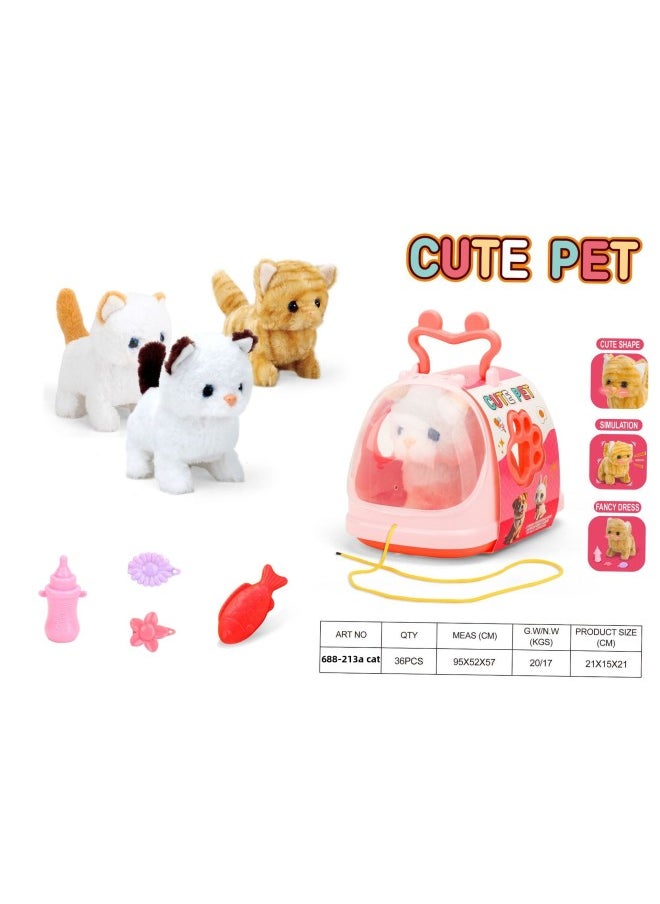 Children's Electric Simulation Cute Pet Rabbit Dog Cat Piggy Panda Elephant Dolphin Space Capsule Cage Toy-Color:688-81A-Specifications:A Single Style Must Be Shipped In Multiples Of 144 Pieces  - Image 4