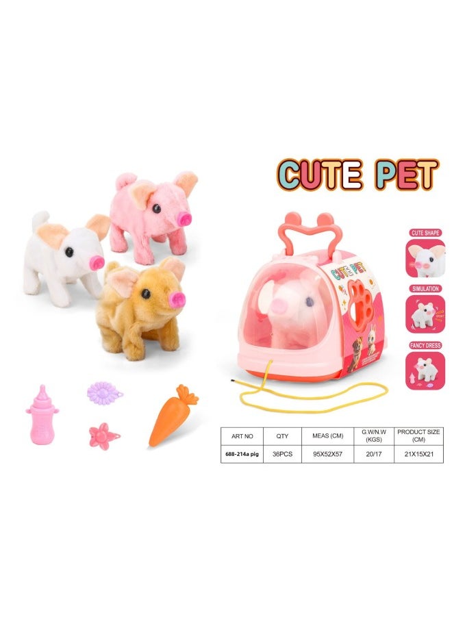 Children's Electric Simulation Cute Pet Rabbit Dog Cat Piggy Panda Elephant Dolphin Space Capsule Cage Toy-Color:688-81A-Specifications:A Single Style Must Be Shipped In Multiples Of 144 Pieces  - Image 5