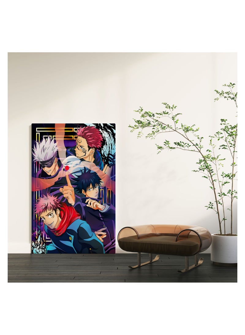 مودكلاس لوحة جدارية كانفس بإطار خشبي جوجوتسو كايسن - Image 2