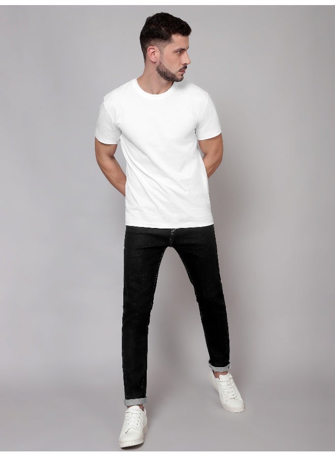 بيونغ تيشيرت أبيض سادة للرجال - Image 5