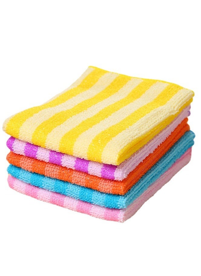 Generic 5PCS Soft Absorbent Quick Drying, Towel Quick Drying Cloth Rag Dish Towels  - Image 1