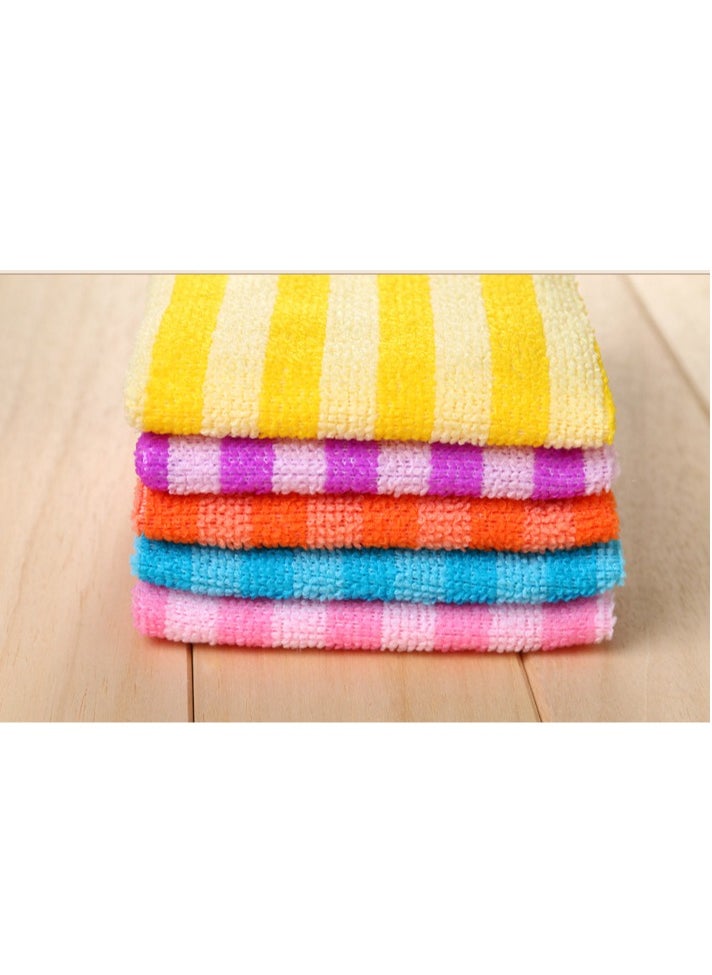 Generic 5PCS Soft Absorbent Quick Drying, Towel Quick Drying Cloth Rag Dish Towels  - Image 3