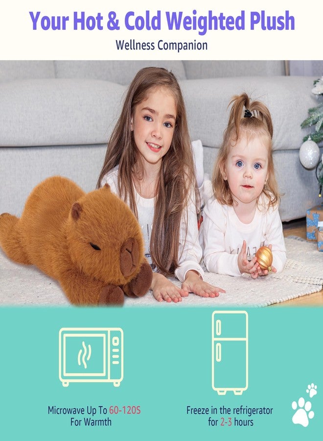 Onsoyours Original Capybara Microwavable Stuffed Animal, 15 inch Heatable Capybara Plush for Warmth & Comfort - Soft Cute Plushies Toys for Kids & Adults - Image 3