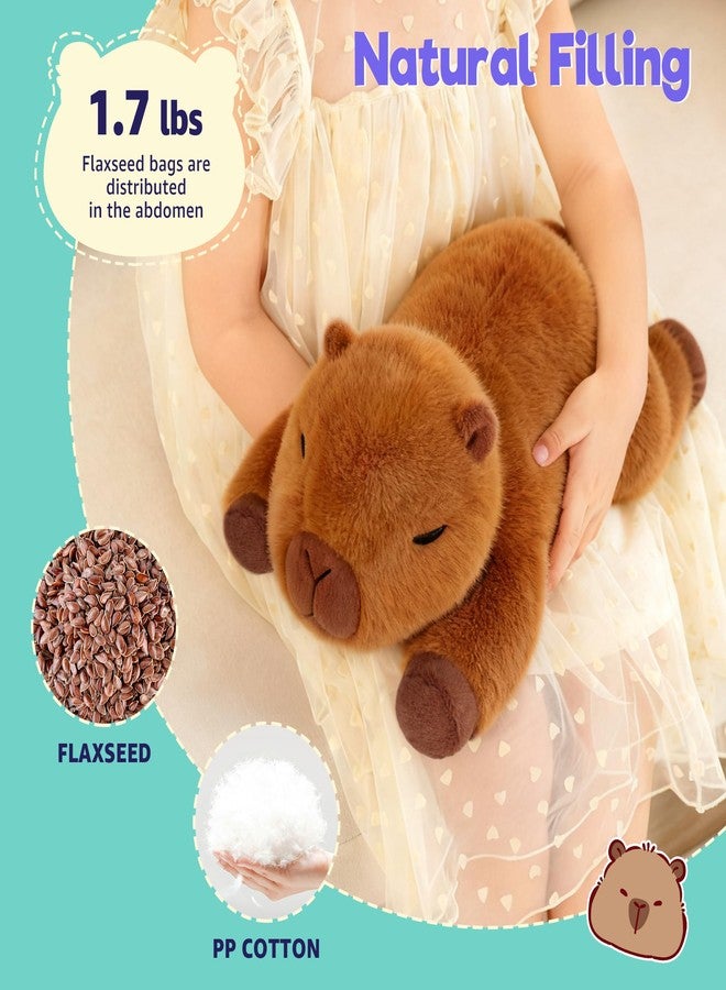 Onsoyours Original Capybara Microwavable Stuffed Animal, 15 inch Heatable Capybara Plush for Warmth & Comfort - Soft Cute Plushies Toys for Kids & Adults - Image 5