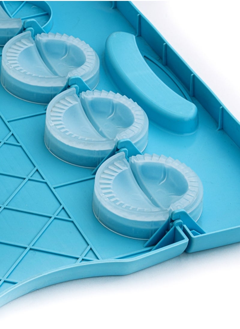 BASURRAH Foldable plastic samosa maker, 8 pieces, blue color  - Image 2