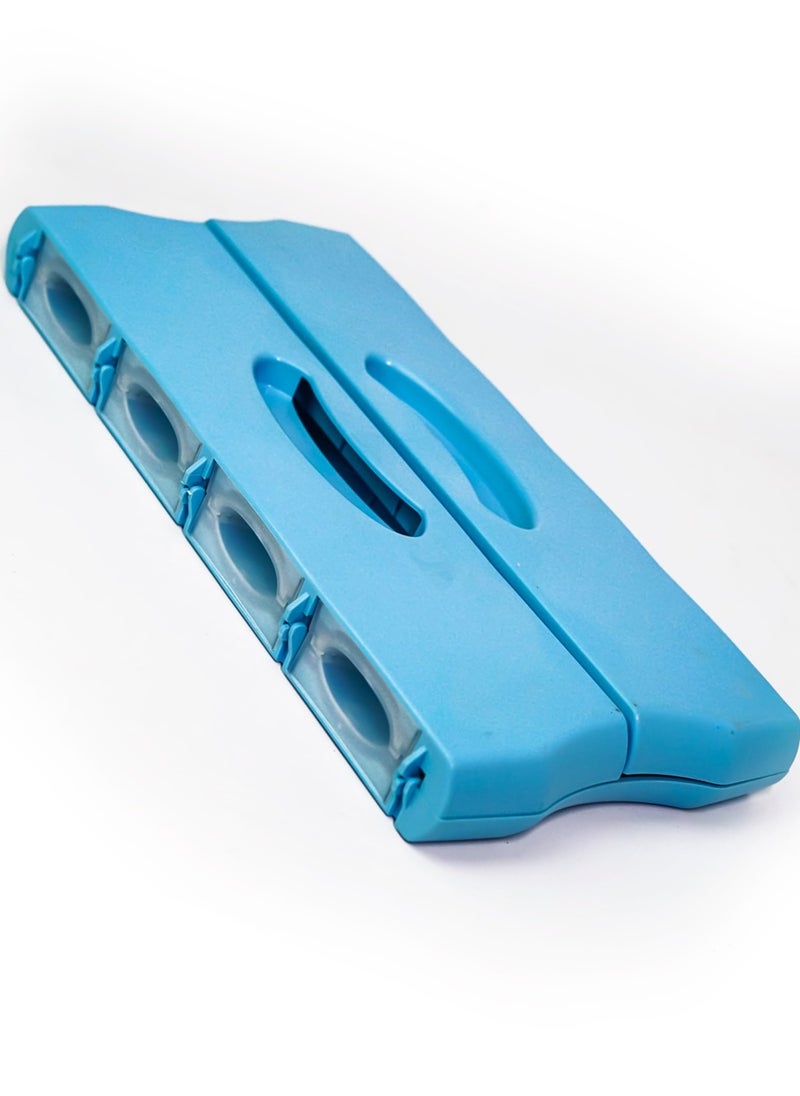 BASURRAH Foldable plastic samosa maker, 8 pieces, blue color  - Image 3