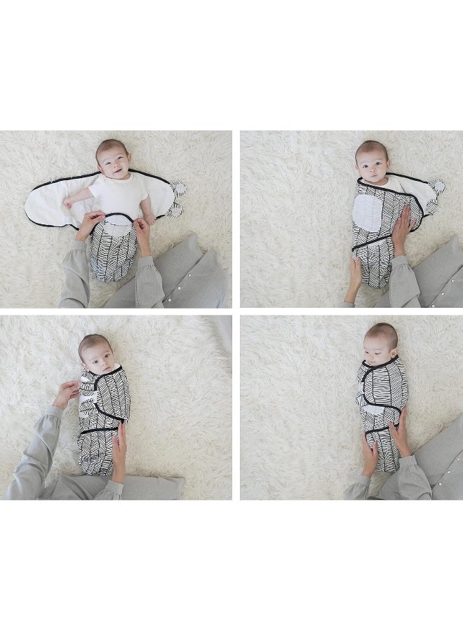 BaeBae Goods Swaddle Blanket, Adjustable Infant Baby Swaddling Wrap set of 4, Baby Swaddling Wrap Blankets for Boys and Girls made in very soft cotton - Image 3