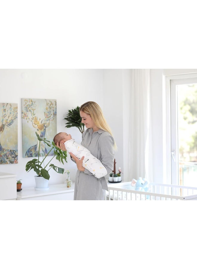 BaeBae Goods Swaddle Blanket, Adjustable Infant Baby Swaddling Wrap set of 4, Baby Swaddling Wrap Blankets for Boys and Girls made in very soft cotton - Image 4