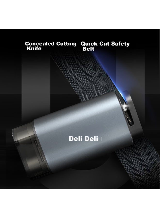 Deli Car Safety Hammer Escape Tool, Dual-head Press-type Window Breaker, With Magnetic Base And Glass Testing Device - Image 2