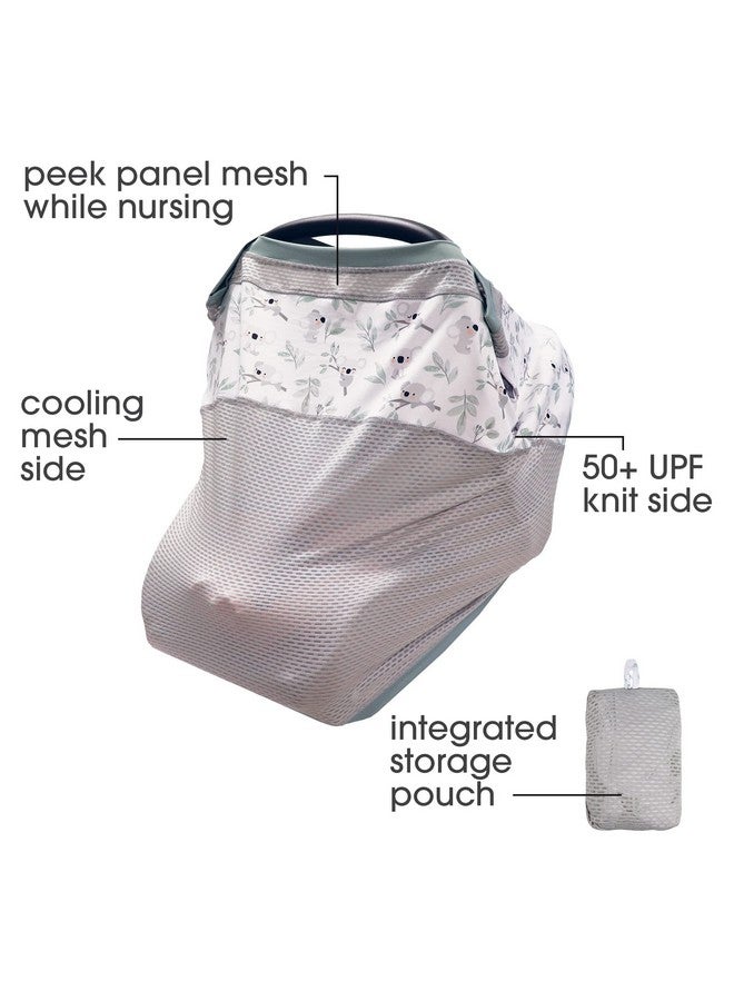 Boppy 4 and More Multi-use Cover, Koala, Quick-Dry UPF 50+ Knit and Breathable Mesh, Versatile for Car Seat Canopy, Nursing Cover, Infant Strollers, Shopping Carts, Highchairs and More - Image 2