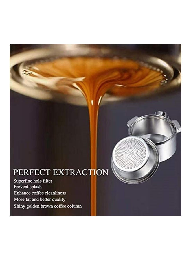 Coffee Bottomless Stainless Steel Portafilter With Filter Basket Black 51mm - Image 4