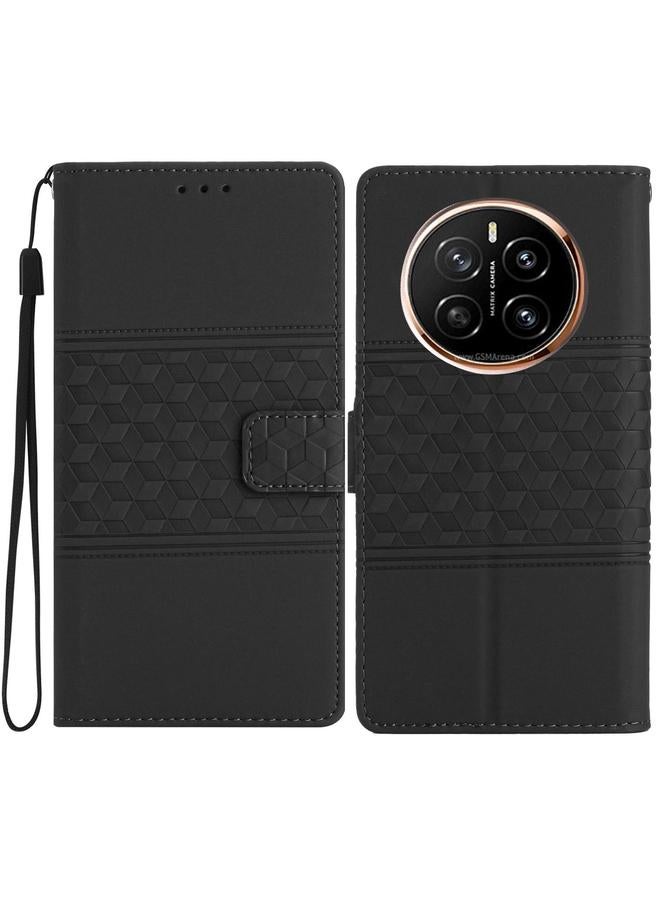 Zaboon Case For Honor Magic7 Pro Diamond Embossed Skin Feel Leather Phone Case - Image 1