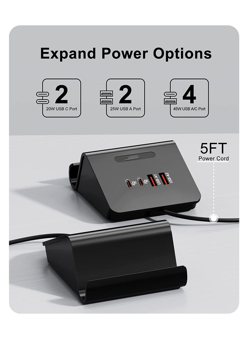 USB C Charger 45W Charging Station(Black) - Image 3