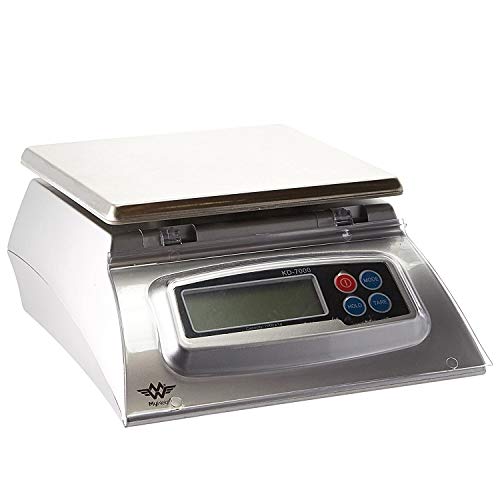 My Weigh ميزان مطبخ من الفولاذ المقاوم للصدأ بوزن 7000 جرام، فضي - Image 3