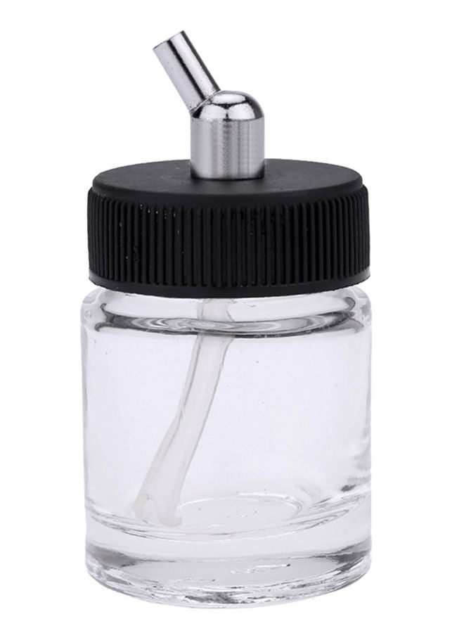 NIBEMINENT 10-Piece Glass Bottles Airbrush Set Clear 18.5x7.5x8centimeter  - Image 2