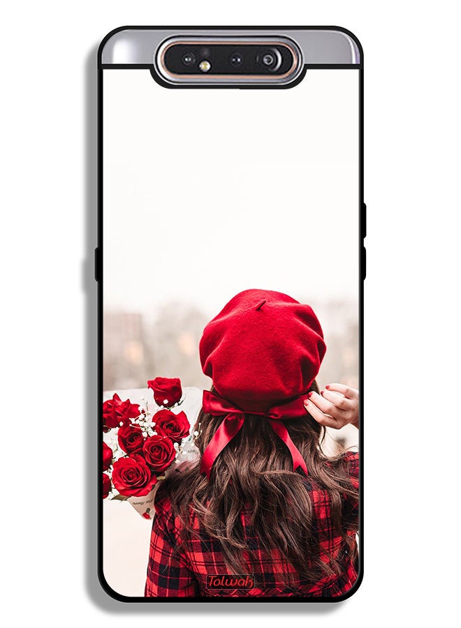 Tolwak Samsung Galaxy A80 Protective Case Cover Holding Flowers - Image 1