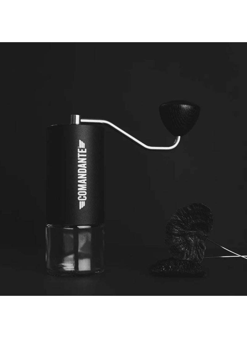 COMANDANTE C40 MK4 | Manual Coffee Grinder I Nitro Burrs I Portable and Compact I Black  - Image 2