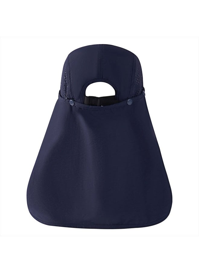 BASSDASH - UPF 50+ Foldable Fishing Hat Baseball Cap with Removable Neck Flap Portable for Men Women Golf Hiking - Image 1
