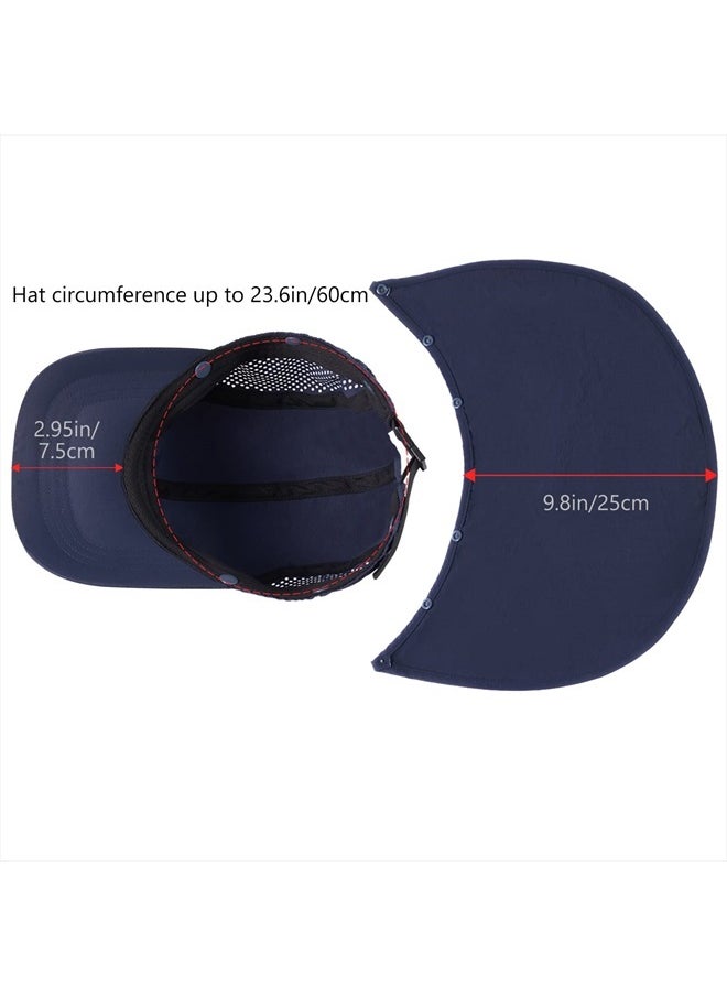 BASSDASH - UPF 50+ Foldable Fishing Hat Baseball Cap with Removable Neck Flap Portable for Men Women Golf Hiking - Image 1