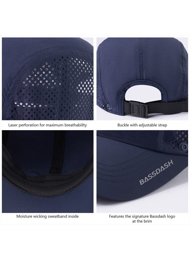 BASSDASH - UPF 50+ Foldable Fishing Hat Baseball Cap with Removable Neck Flap Portable for Men Women Golf Hiking - Image 1