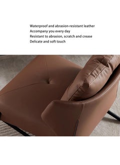 Leather single chair || Dark beige - pzsku/Z89DF87B6CAA2444344C5Z/45/1741001758/133a0c40-9913-4e25-813d-2a2eaaaf5efc