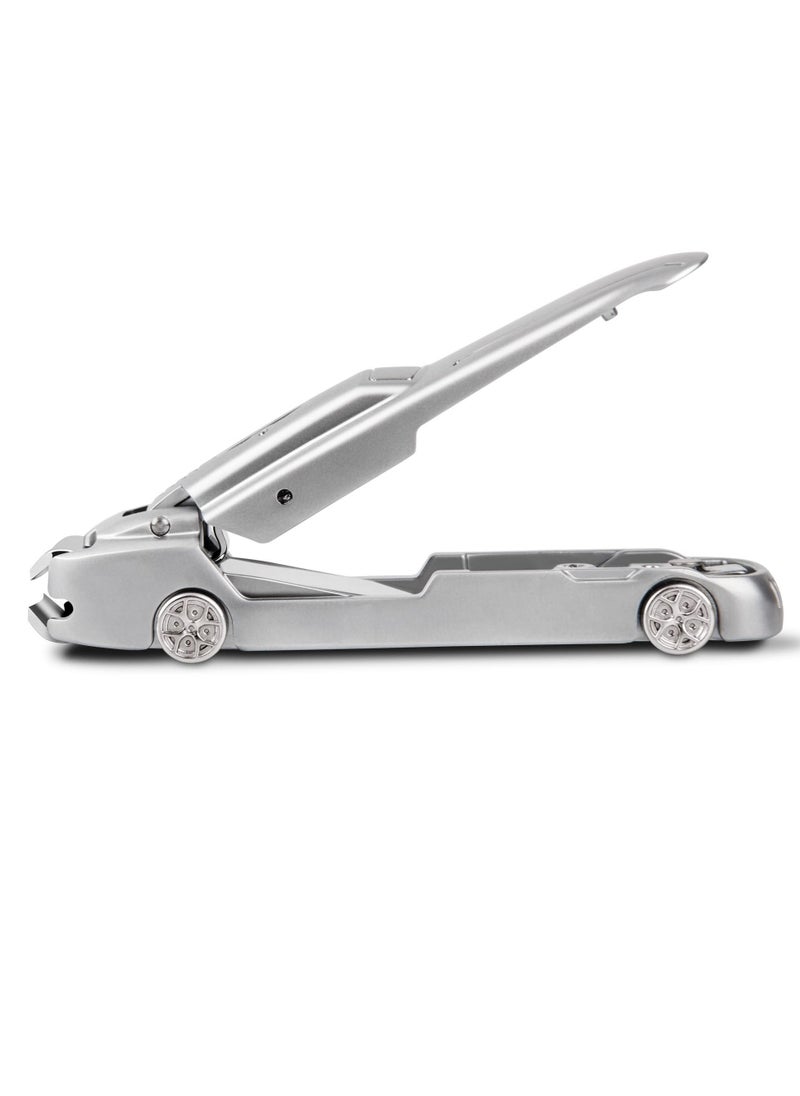 Nail Clipper Set, Creative Car Styling Stainless Steel Fingernail Clipper Cutters, Splash-Proof Design with Beautiful Metal Case, with Metal Box and Nail File, for Pedicure, Men & Women - Image 1