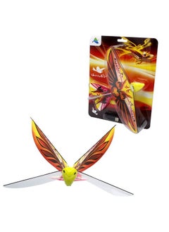 Self Flying Ebird Orange Phoenix Electronic Flying Bird Drone Toy. Adjust The Rudder To Make The Flapping Wings Bird Fly Forward And Back To You. 3 Flying Models! No Remote Control Needed