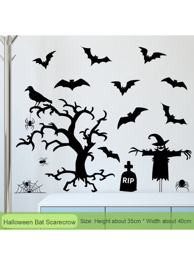 NIBEMINENT Halloween Creepy Spider Wall Stickers - Unique Decor to Enhance the Festive Spirit
