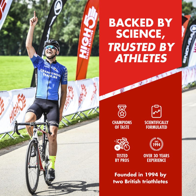 High5 Sport Gel Running Pack - Energy Sachets for Quick Fuel - Natural Fruit Juice, With & Without Caffeine - Perfect for Intense Training: Running, Cycling, Ironman, Football (Mixed Flavours, 20x40g) - Image 5