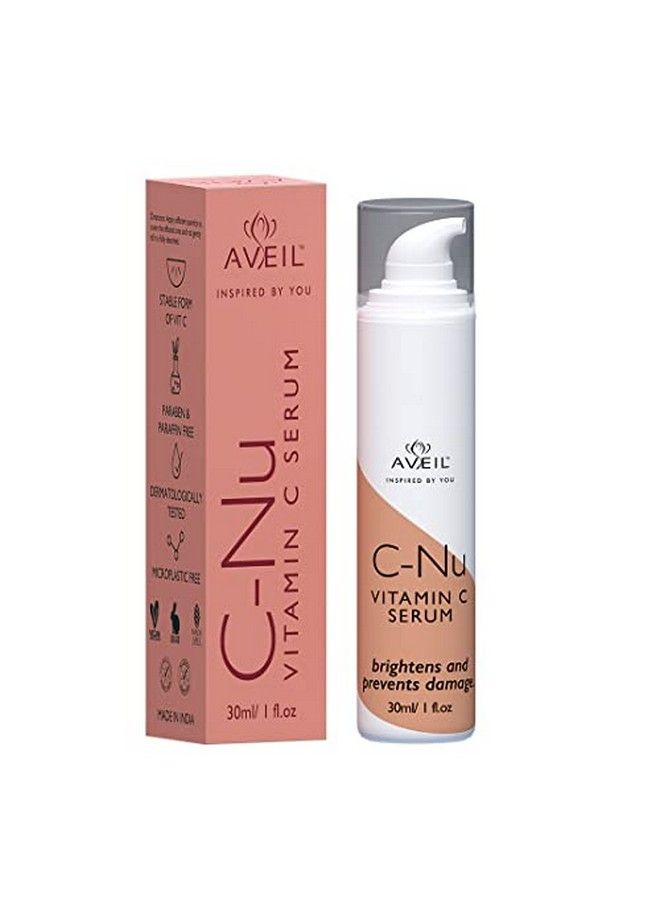 AVEIL Cnu Vitamin C Face Serum ; Radiant Glowing Skin & Effective Skin Brightening And Hyperpigmentation ; Hydrating & Soothing ; All Skin Types 30 Ml - Image 2