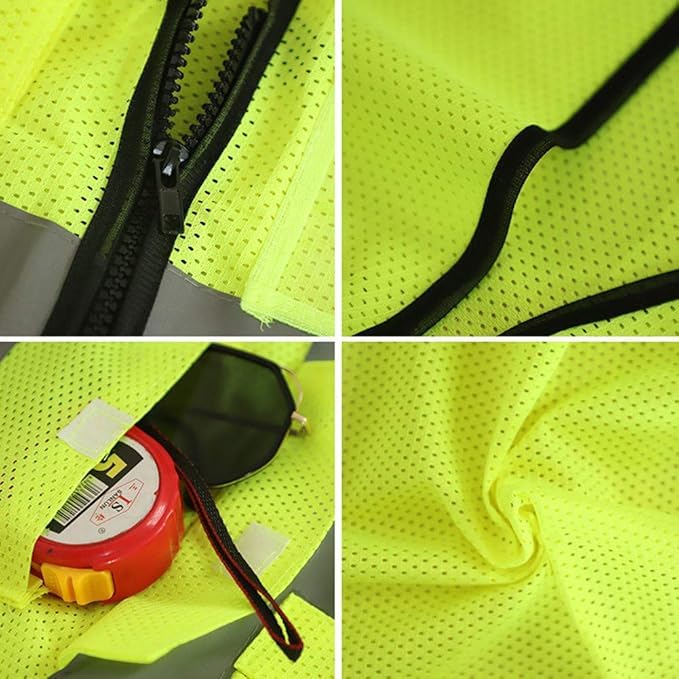 uniformer Premium Safety Jacket for Men and Women (Yellow_Pack of 1_Size 2XL to 3XL) - Image 5