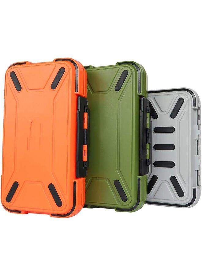 صندوق أدوات صيد صغير، منظم عائم، صندوق طُعم مزدوج الجوانب مع فواصل قابلة للتعديل لتنظيم المجوهرات وسنانير الطُعم وأدوات الأقراط (برتقالي، أخضر، رمادي) (اللون: برتقالي) - Image 5