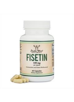 Double Wood Supplements Fisetin *Antioxidant & Potent Bioflavonoid, 100mg - 60 Capsules  - Image 1