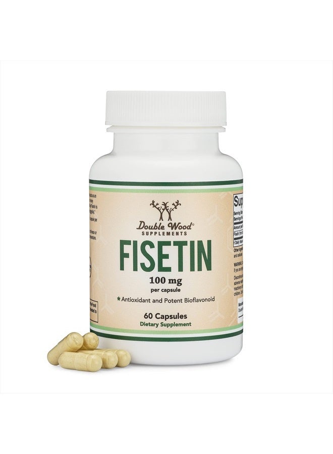 Double Wood Supplements فيستين *مضاد أكسدة وبيوفلافونويد قوي، 100 ملغ - 60 كبسولة - Image 1