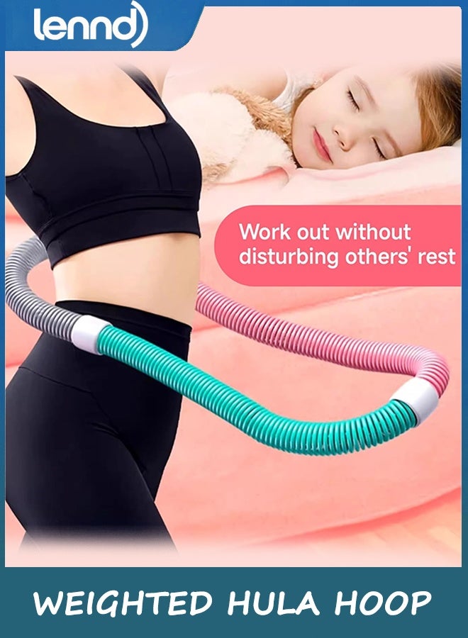 LENND Weighted Soft Spring Hula Hoop for Adults – 3.3lb Foldable Fitness Hoop, Waist-Friendly Design, Portable Slimming Exercise Equipment for Home and Travel - Image 5