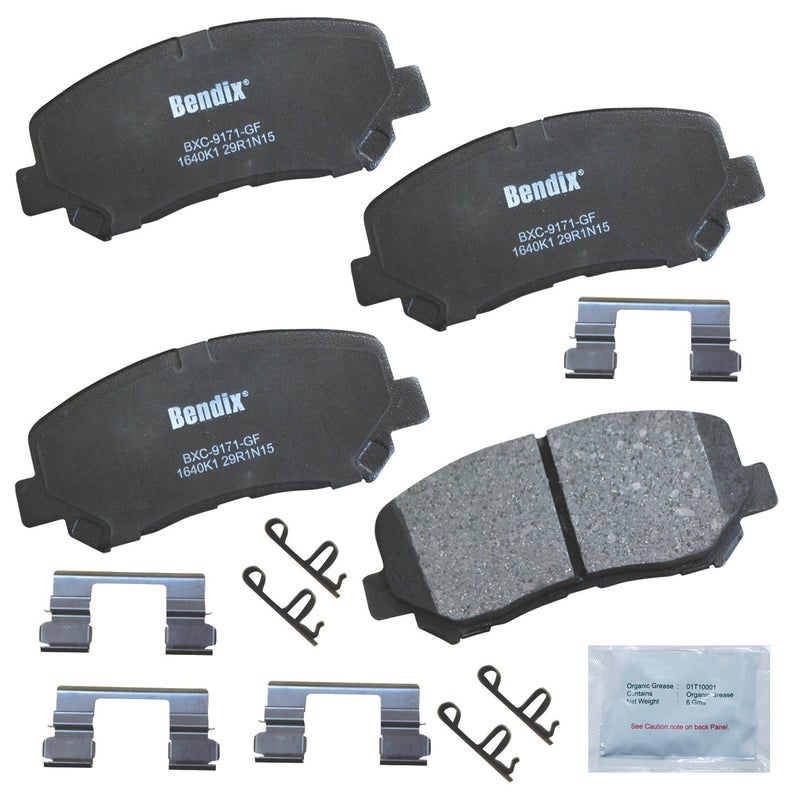 Bendix Priority1 CFC1640K1 Ceramic Front Brake Pads for Chrysler 200 2015, Dodge Dart 2016-2013 - Image 4