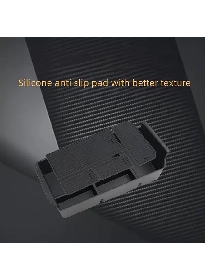 Car Armrest Storage Box Non Electric Suitable For Jaecooi7 PHEV Armrest Storage Box With Partitioned Storage Easy Access Tidy Organization Central Control Armrest Box Vehicle Storage Organizer Black - Image 5
