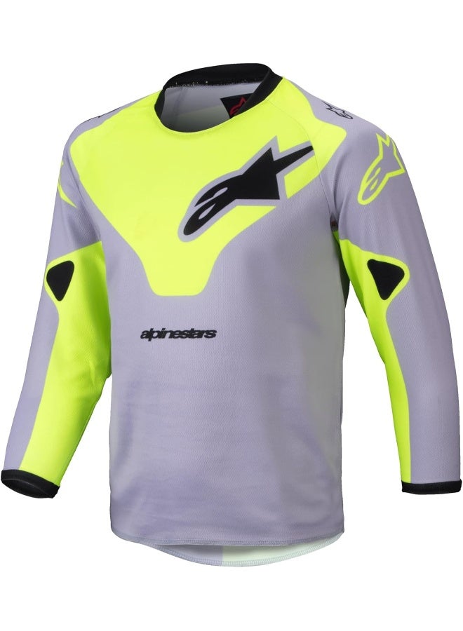 Alpinestars Alpinestars 3730125-9157-XS: Kids Racer Jersey Grey/Yellow Fluo Xs - Image 1
