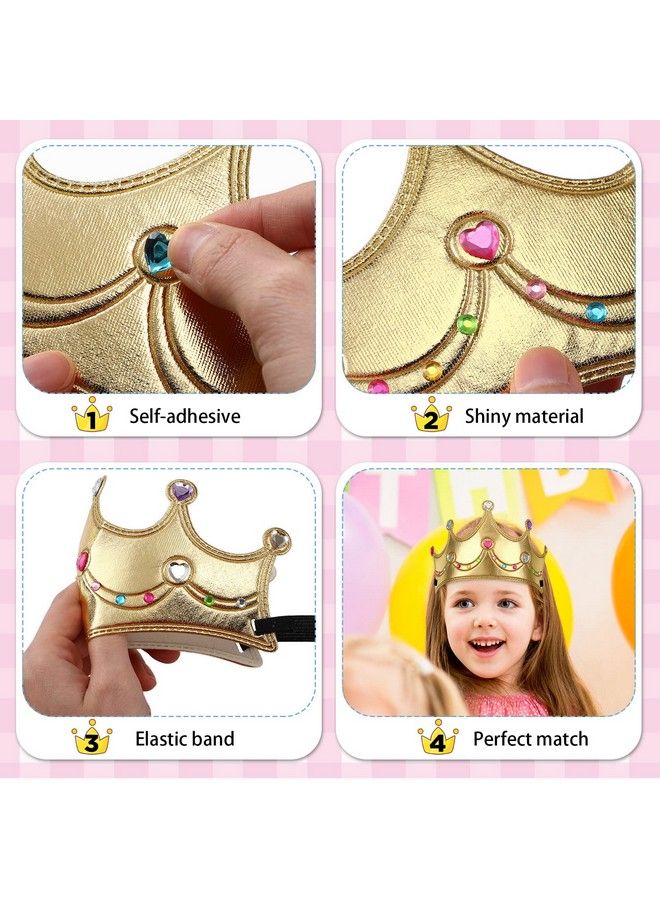 100 Pieces Foam Crowns Set For Kids Princess Tiaras Crowns Making Kits 60 Pcs Foam Princess Crowns And 40 Sheets Crystal Diamond Sticker For Kids' Party Supplies Decoration Craft