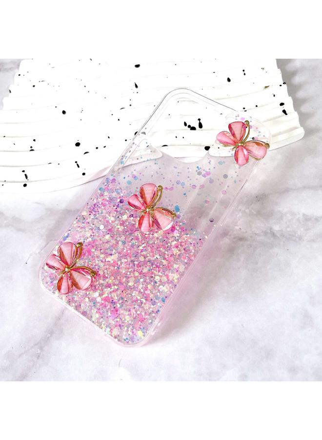 Zaboon Case For iPhone 11 Luminous Starry Sky Glitter Butterfly TPU Phone Case - Image 2